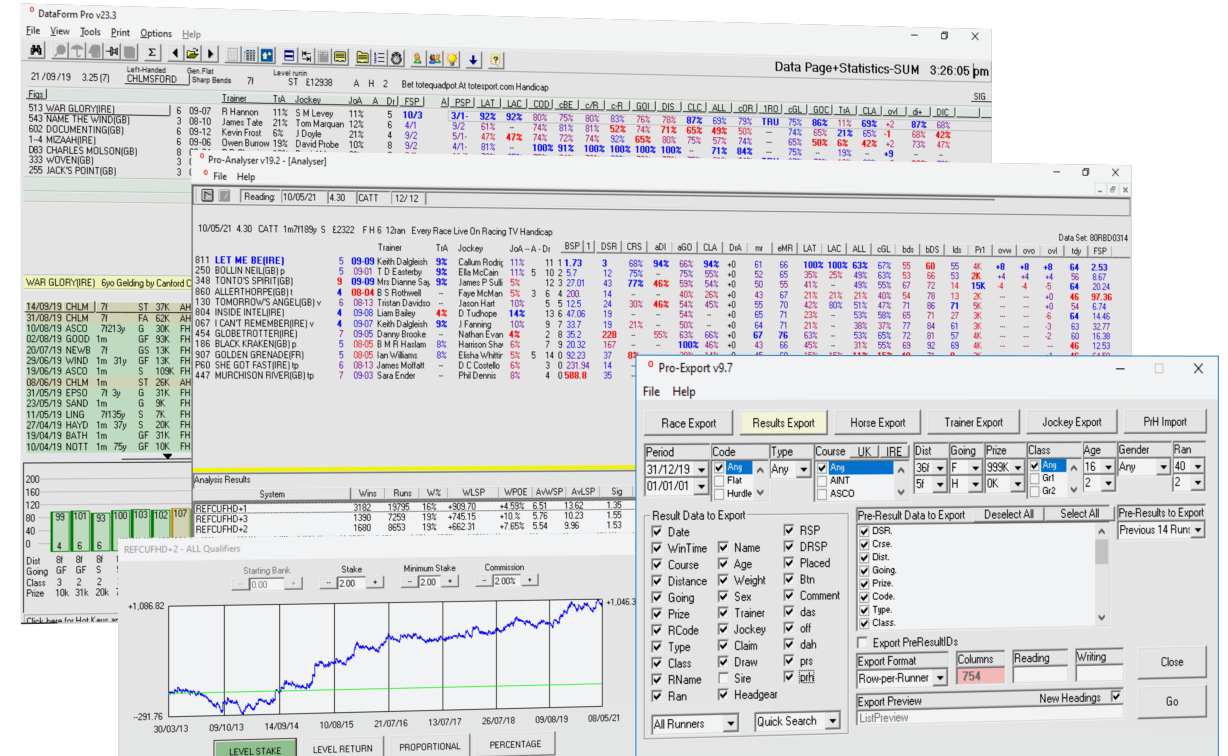 DataForm PRO Horse Racing Software