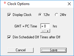Clock Options